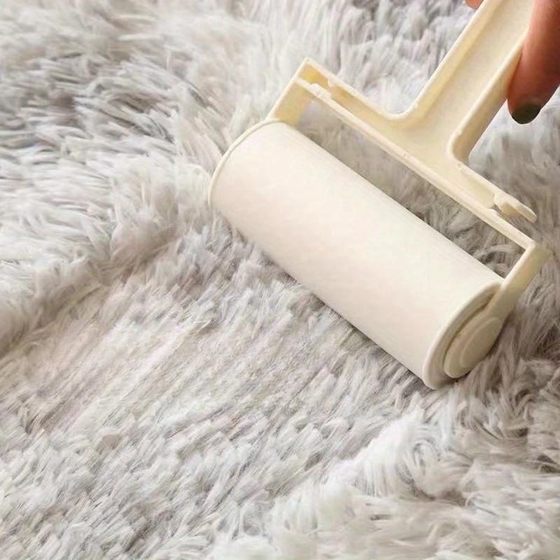 1 tappeto lungo in lana con sfumatura tie-dye, lavabile in tutta la camera da letto, soggiorno, tavolino, letto, tappeto a pelo lungo.