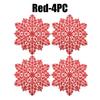 Holiday Snowflake Table Mats Christmas Vinyl Place Mats for Dining Table Wedding Decorative Kitchen Table Mats