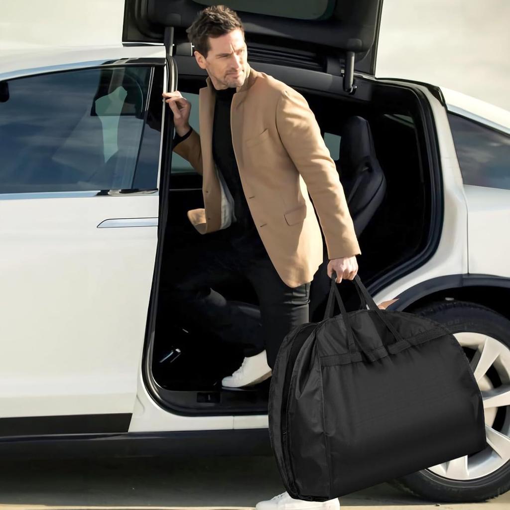 1/4pcs Suit Storage Bags Non-Woven Garment Bag Set with Handle for Closet Organization Dustproof Wedding Dress Protection Cover