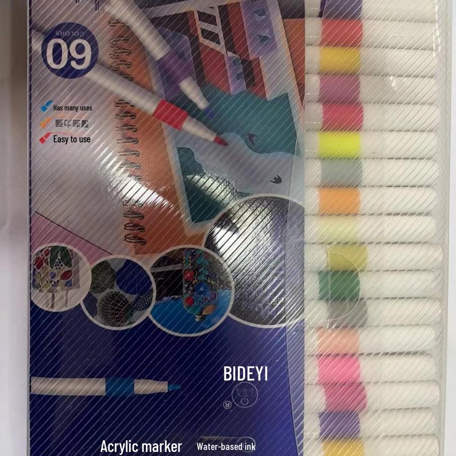 Acrylmarker Stiftset: 12/24/36/48/60 Schnelltrocknende Aquarell-Highlight-Marker