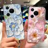 For Huawei Pura 70 Pro Plus Case Colorful Flower Painted Cover Soft Slim Phone Case For Huawei Pura 70 Ultra Pura70 Pro 5G Shell