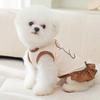 Spring and summer cute bear traction couple outfit dog vest medium small dog dress pet teddy clothes