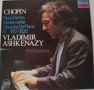 LP-skiva VLADIMIR ASHKENAZY - FRÉDÉRIC CHOPI - Pianoverk - Klavierwerke 642543AW Decca 1981 Tyskland Klassisk Begagnad
