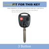 For Toyota Avensis Corolla Yaris Rav4 Key Fob Shell Cover Toy43 Toy47 Toy48 3 Buttons Tpu Car Remote Key Case Protector