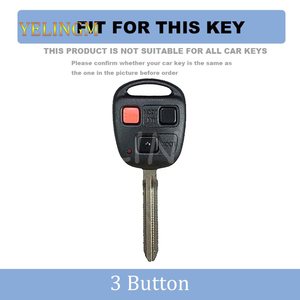 For Toyota Avensis Corolla Yaris Rav4 Key Fob Shell Cover Toy43 Toy47 Toy48 3 Buttons Tpu Car Remote Key Case Protector