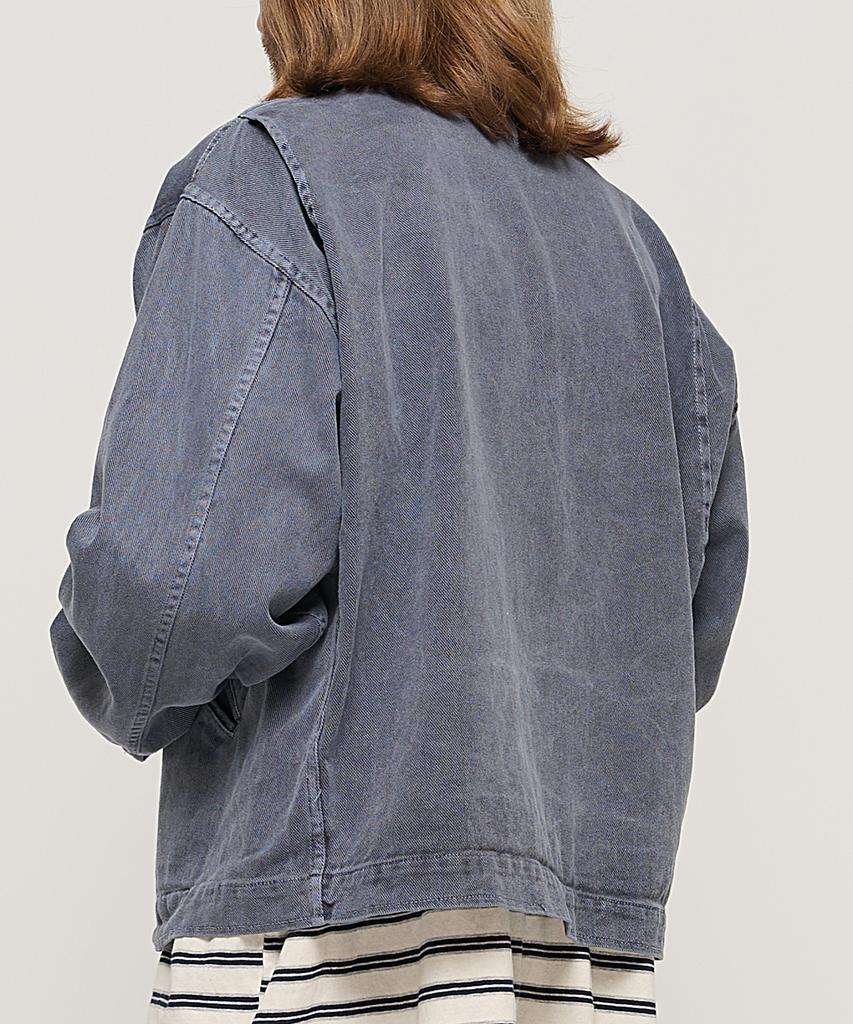 Cargobros Vintage Pigment Work Trucker Jacket (Navy)