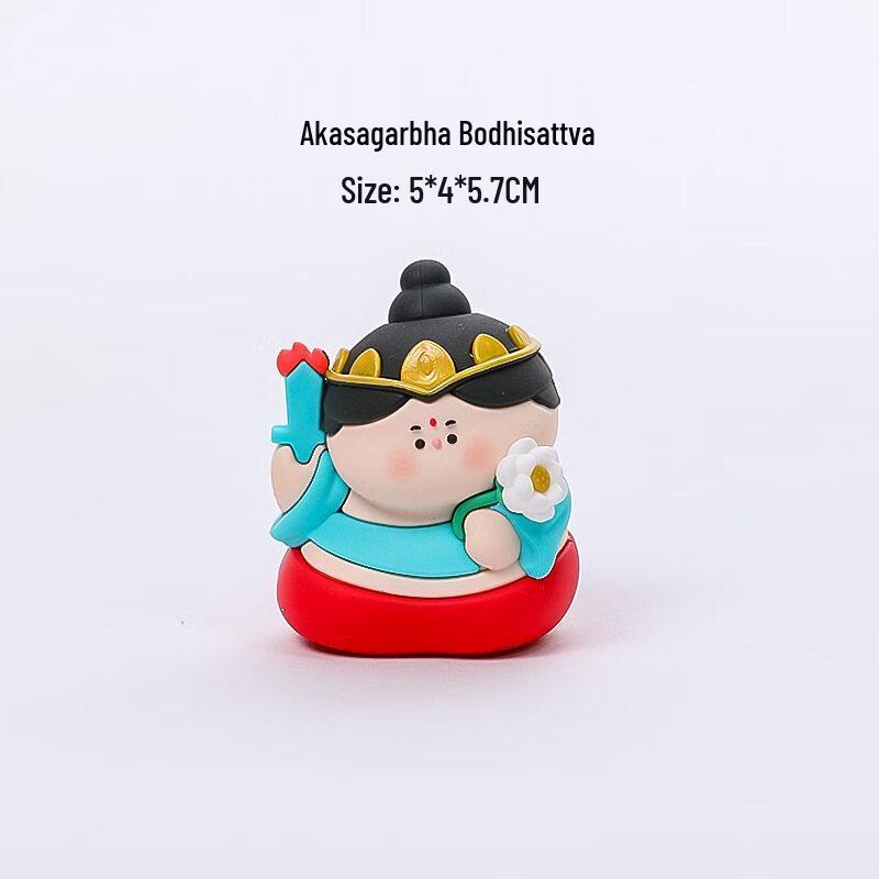 Ruijie Cartoon Akasagarbha Bodhisattva Resin Ornament Set