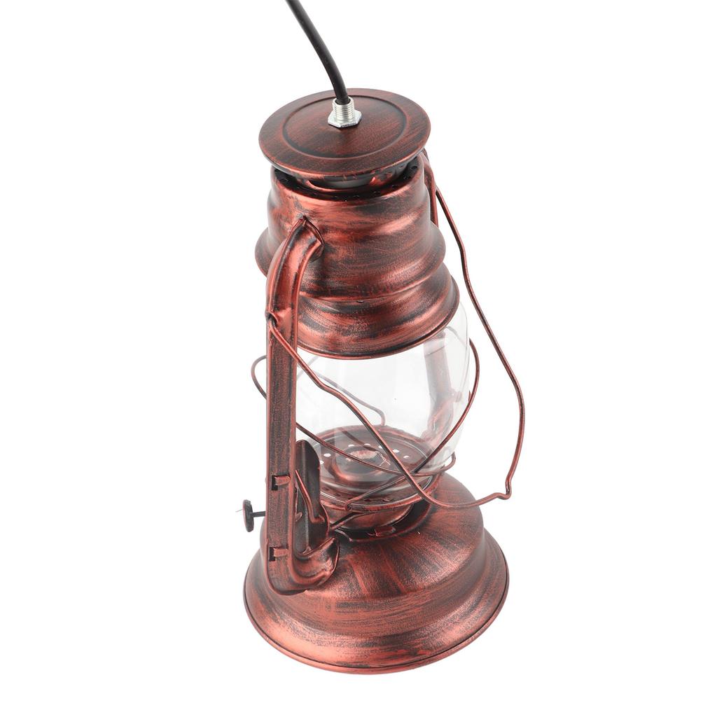 Outdoor Vintage Lantern Light LED Handle Lamp for Home Theme Party Decoration