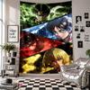 Wandbehang Attack on Titan Kunst Hängendes Tuch Dekorative Hintergrundabdeckung für Raumdekoration