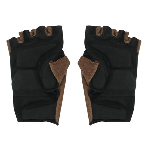Kapelmuur Cycling Gloves, Short Pile Gloves, Brown, Size XS, kpgs1018-BR