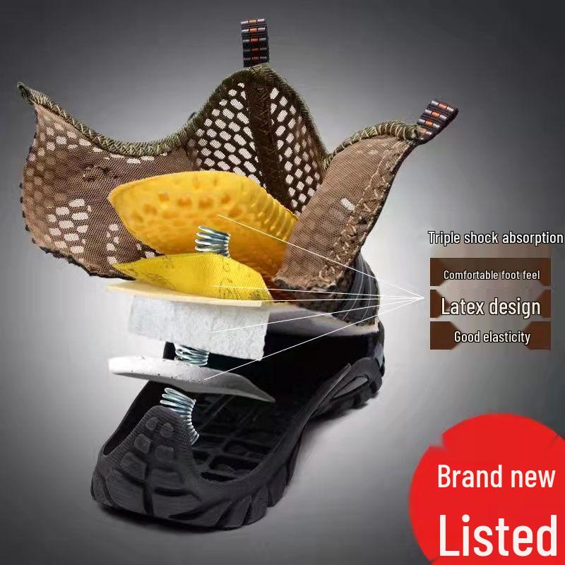 Men's Cross-Border Summer Sandals: Breathable Mesh, Lightweight, Trendy Korean Style Hiking and Casual Shoes