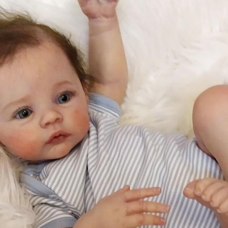 3D High Color Simulation Real Skin Color Skin Venous Silk Rebirth Baby Doll Reborn DOLL