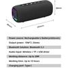 20W Wireless Bluetooth Speaker EBS608 Hifi Boombox Bluetooth 5.3 Powerful Bass RGB LED Light TF Card USB disk Play Long Playback Time for Music