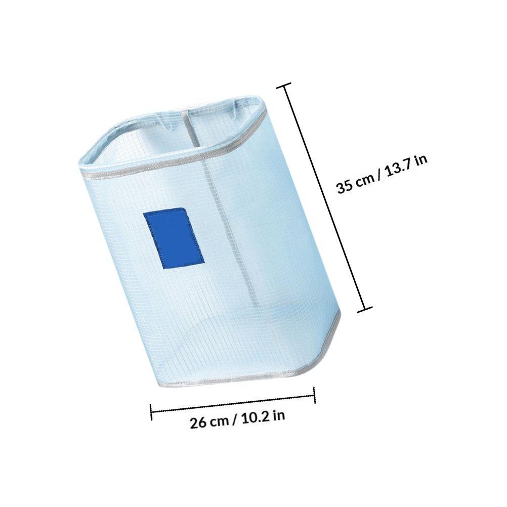 

1Pcs Foldable Wall Mounted Dirty Clothes Container Nylon Cloth Laundry Basket Bathroom Bedroom Wardrobe Storage Blue синий
