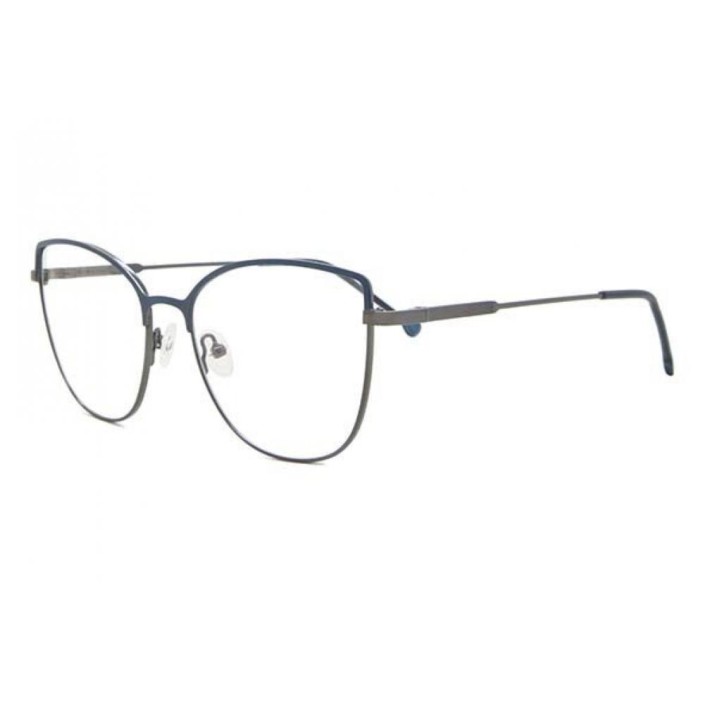 Full Rim Cat Eye Blue Gunmetal Smartbuy Collection Greta L118c Fashion Women Eyeglasses