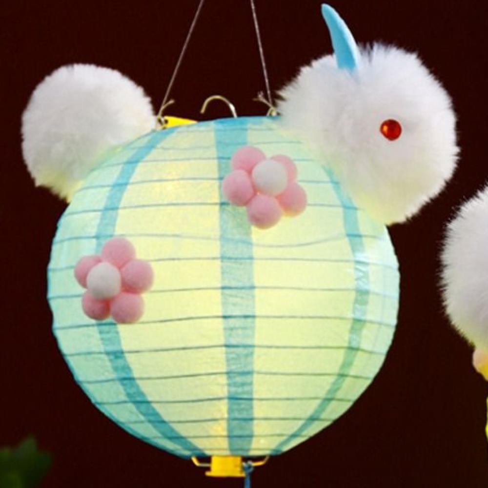 Portable Chinese Rabbit Lantern Traditional LED Lantern Toys Antique Lantern  New Year