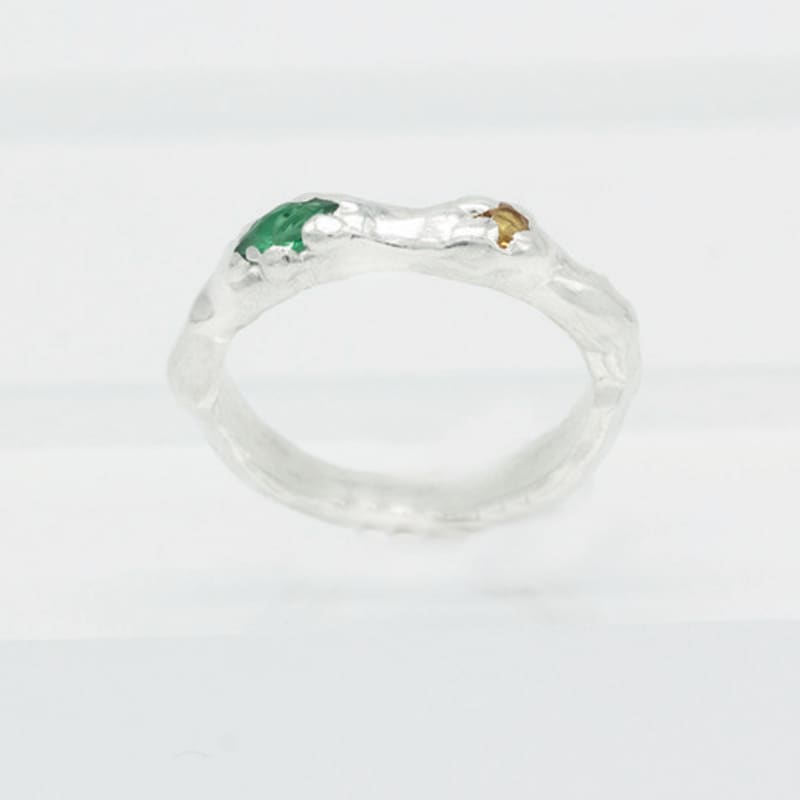 Studio Curve 2stone Ring