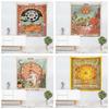 Indian Middle East Colorful Aspect Astrology Series Printing Hanging Tapestry for Living Room Bedroom