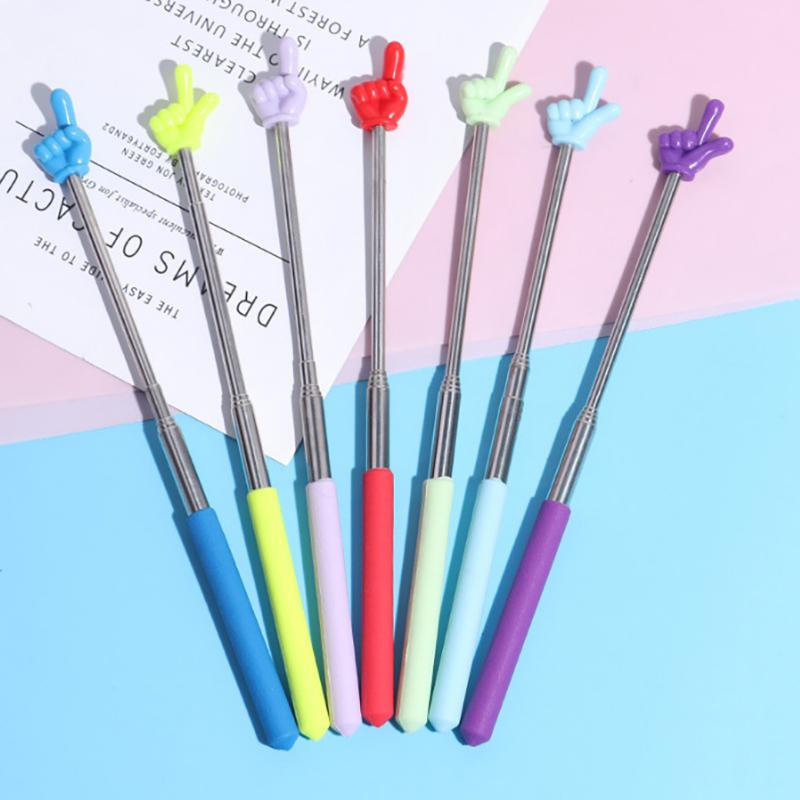 Wysuwany wskaźnik nauczyciela ze stali nierdzewnej, teleskopowy wskaźnik do nauczania w szkole, przybory nauczycielskie do klasy