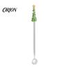 Small Souvenir for Christmas Event Glass Stirring Stick/Spoon, Handmade Tree Topper Decor, Heat Resistant Durable Drinkware Stirrer Decorative Swizzle
