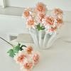 Artificial Dahlia Flowers with Stem 4-Head Blooms Realistic Faux Silk Flower for Vase Wedding