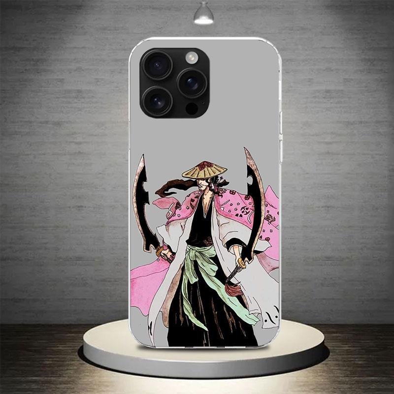 Bleach Kyoraku Shunsui Phone Case Cover For iPhone 17 Air 16E 16 15 14 Plus 13 Mini 12 Pro Max 11 7 SE 8 Soft Pattern Coque Fund