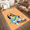 I tappeti quadrati Bluey Family Adventure sono un'ottima scelta per soggiorni, camere da letto, decorazioni per la casa e come regali.