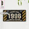 Vintage Distressed City Name Year Text Slogan License Plate Metal Tin Sign Retro Wall Decor For Bar Cafe Home Garden