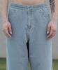 Dekkoloso Cool Flow Denim Wide Elastic Waist Pants [Light Blue]