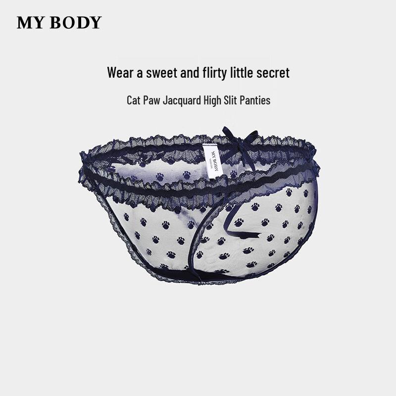 mybody Women's Lace Cat Claw Jacquard Briefs