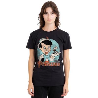 Pinocchio Unisexové Dospělé Vintage Tričko