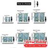 2D Flat Printing  2pcs Dreamy Oasis Print Modern Curtains Durable 100% Polyester Fabric Curtains Decorations Outdoor Perfect for