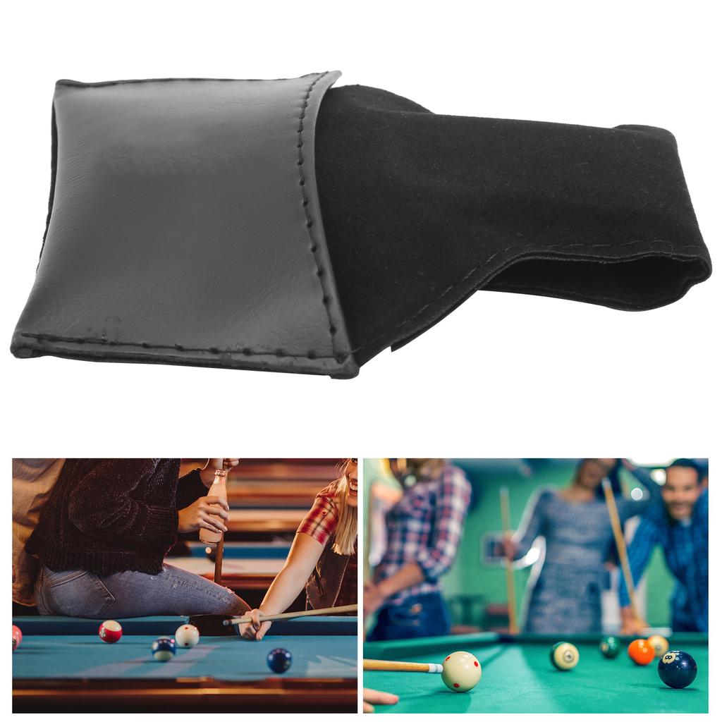 2Pcs Billiard Cue Chalk Holder Pool Table Stick PU Chalk Pouch Billiard Accessory