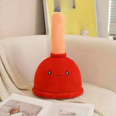 Funny Toilet Cleaner Plush Toys Creative Poop Plunger Stuffed Doll Friends Kawaii Room Decoration Birthday Gift for Friends