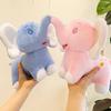 Adorable Lucky Plush Elephant Doll In Soft Blue And Pink Colors Perfect For Kids And Birthday Gifts