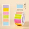 Colored Labels Stickers 500PCS Moving Box Labels Removable Rectangle Moving Labels Stickers Adhesive Solid Colors Tags Name Tags