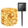 12M 100LED Solar String Fairy Lights Outdoor Path Garlands Lamp Patio Waterproof Christmas Wedding Yard Garden Street Lights