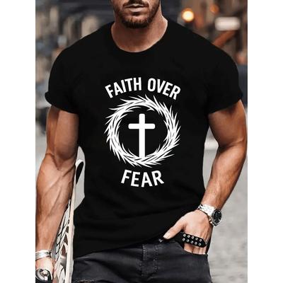 Taglie europee T-shirt cristiana ispiratrice versatile | Adatta per sport all'aperto, abbigliamento casual per il weekend, allenamento fitness