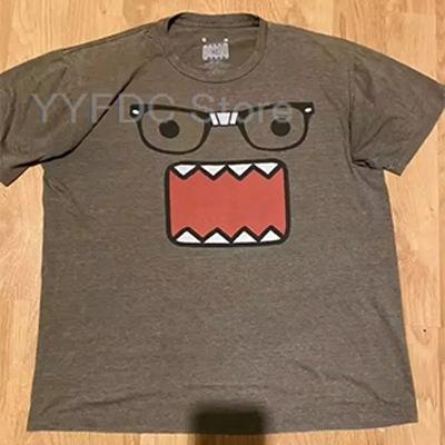 Domo T-shirt z nadrukiem kreskówkowym Damski Unisex Letnia Bawełniana Koszulka z Krótkim Rękawem Harajuku Streetwear Trend Retro Koszulka Uroczy Zabawny Wzór Top
