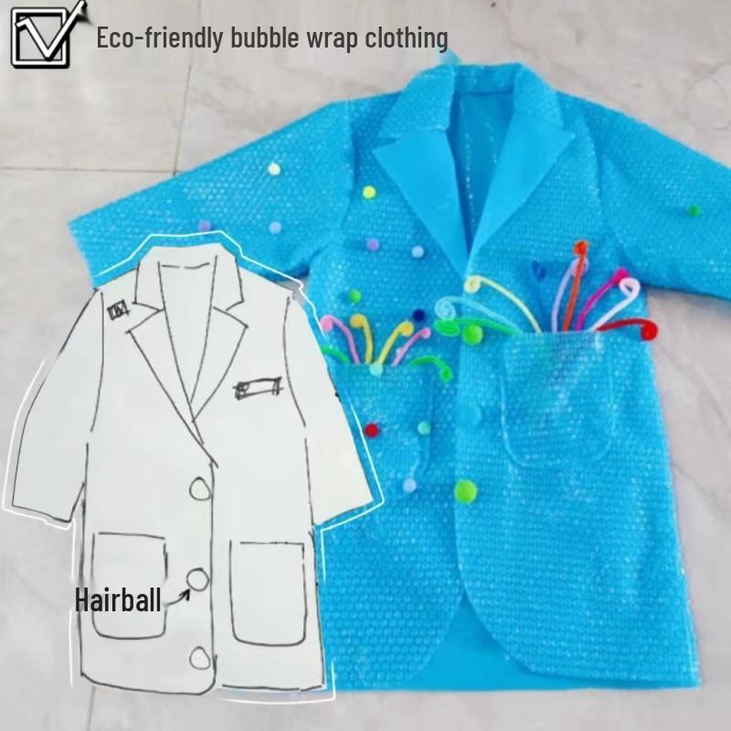 June 1st Children s Eco-Friendly Clothing: Parent-Child Fashion Show with Handmade Recycled Outfits 100 cm