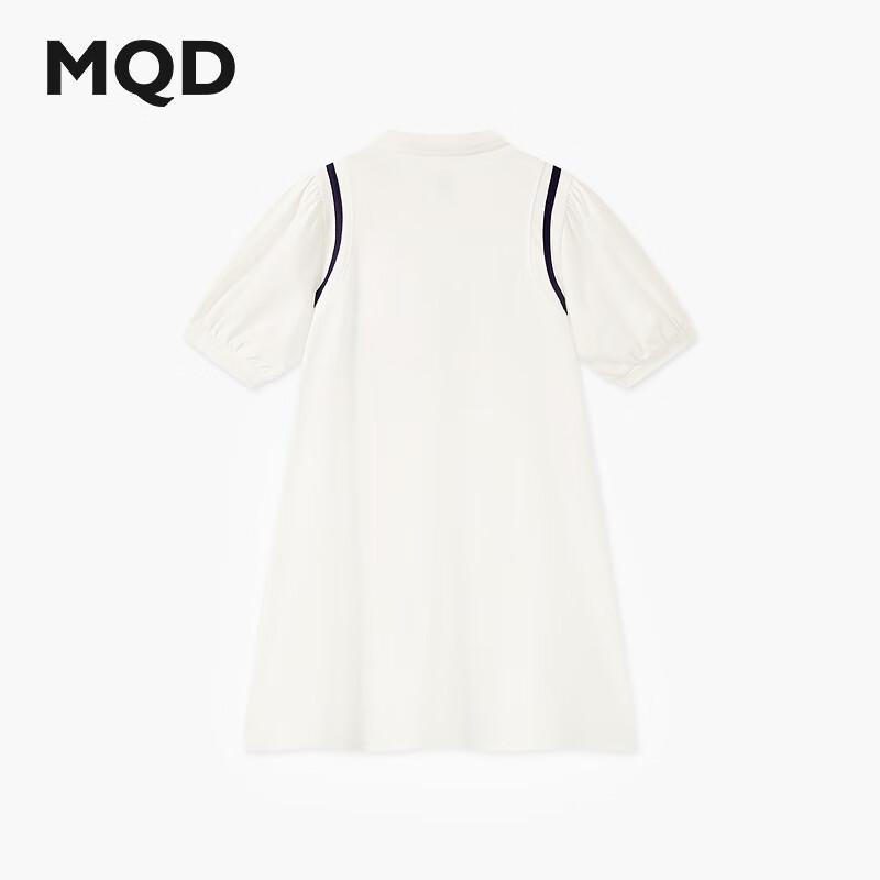 MQD Girls  Summer Polo Collar A-Line Dress 110