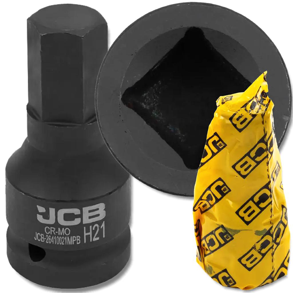 JCB Impact Bit Socket 3/4" 21mm 6-point Cr-Mo Socket Wrench