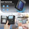 Applicable to Samsung Z Flip7 mobile phone leather case New Z FLIP7 folding mobile phone case diagonal span card protective case