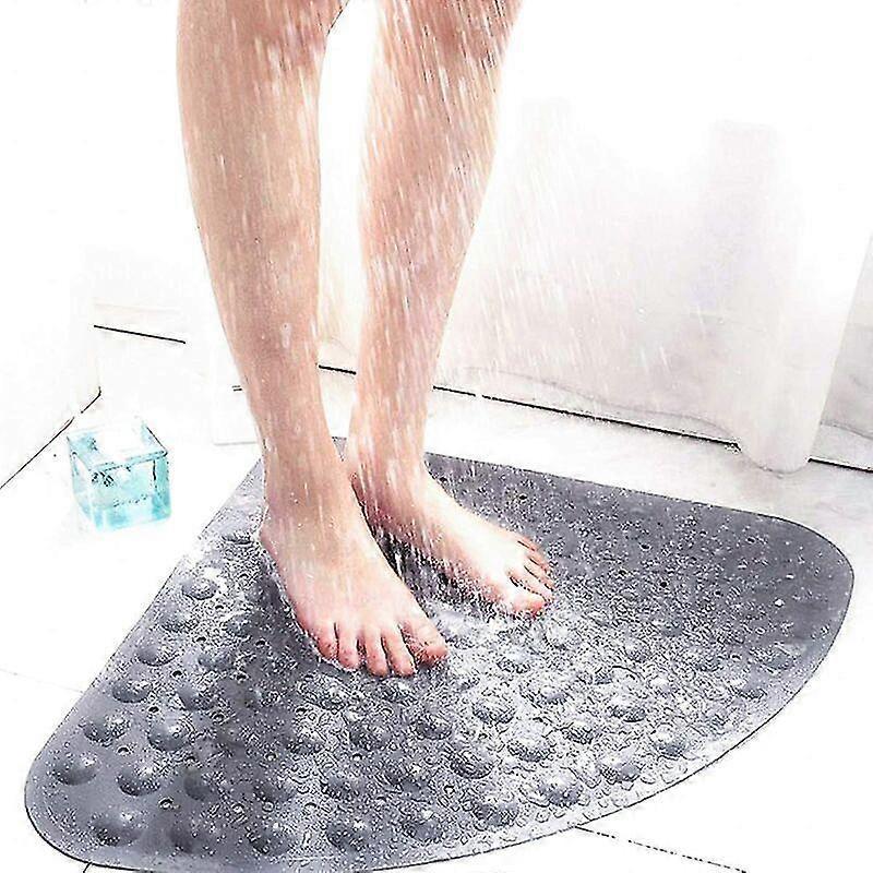 Tapis de douche antidérapant pour baignoire avec trou d'évacuation