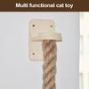 Wall Mounted Cat Climbing Rope Kitten Jumping Steps Pet Resting Jumping Ladder For Paw Grinding Wall Mounted Kitten Scratching
