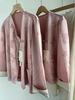 2024 Cool Zen-Style Women's Pink Hanfu Shirt Jacket for Early Autumn