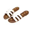 One-character slippers women's summer wear fashion casual versatile beach vacation style pregnant women non-slip soft bottom flat bottom sandals