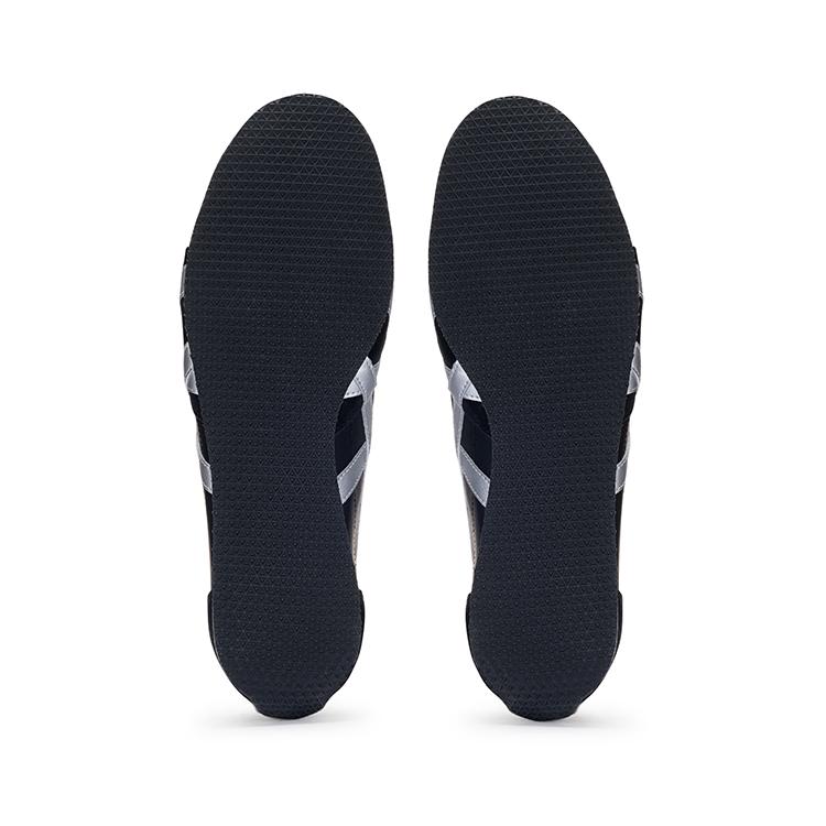 ONITSUKA TIGER Runspark Round Toe Comfortable Slip Resistant Durable Low Top Casual Shoes Unisex Sneaker Black Silver 1183B480-002