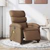 Vidaxl Foldable Massage Armchair, Electric, Brown, Fabric