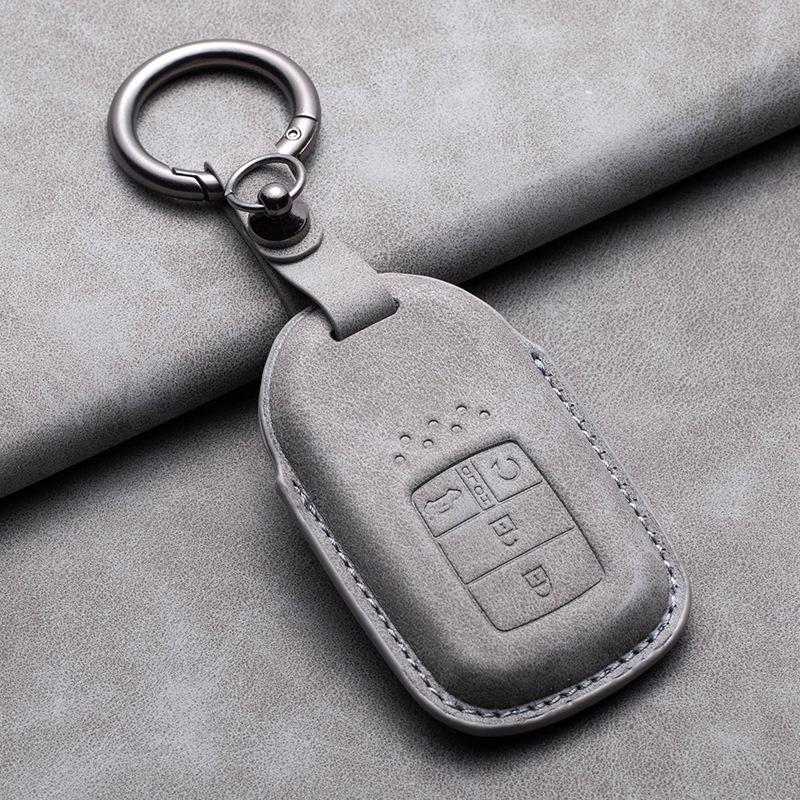 Compatible Leather Key Cover for GAC Toyota CRV, Crown, Accord, Civic, Haoying, and Inspire
